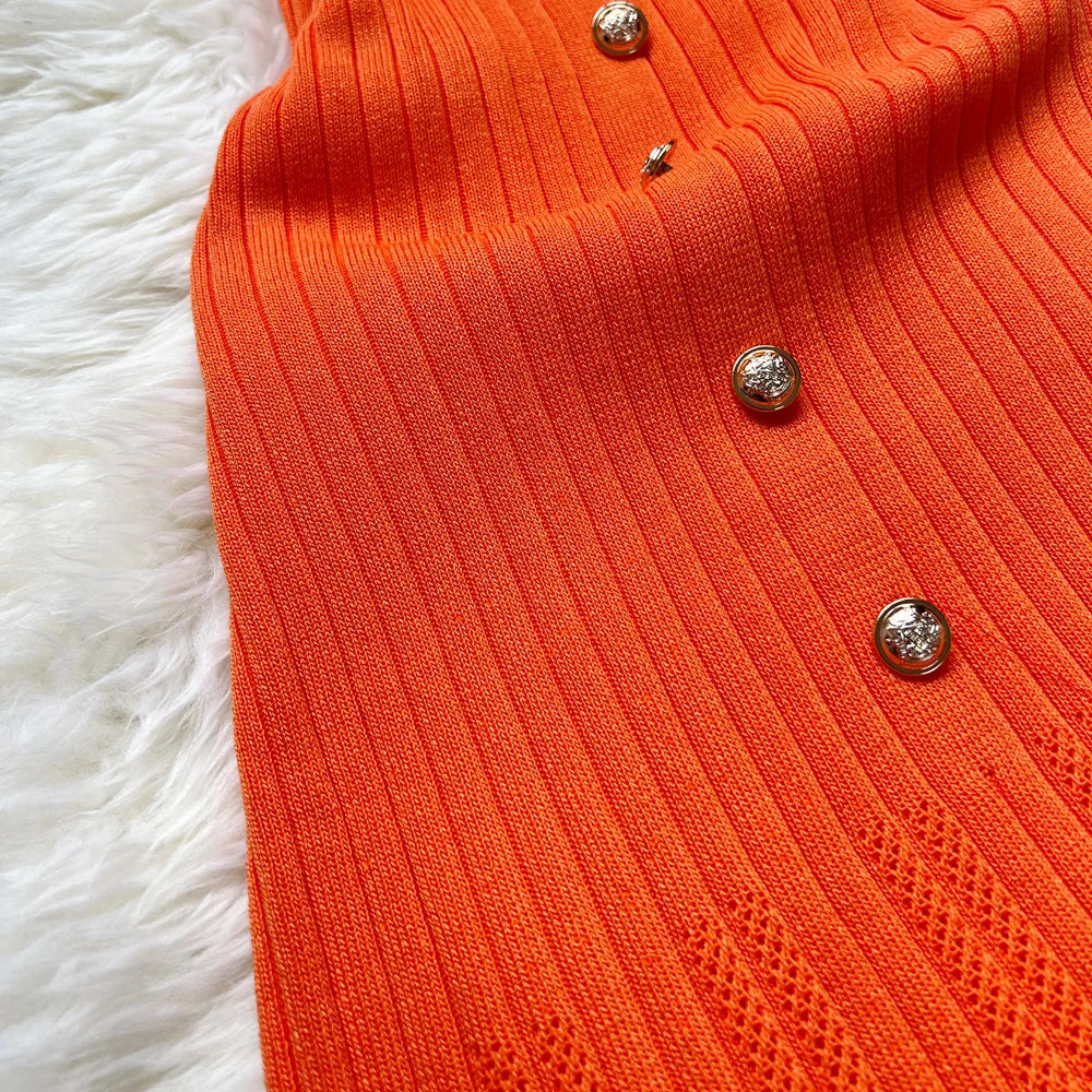 Summer Women Knitted Long Dress